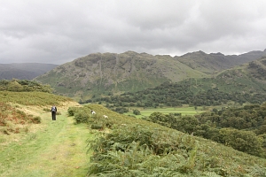 Trail from Honister Pass down to Rostwhaite