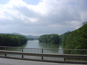 Zusammenfluss von Limmat und Aare
